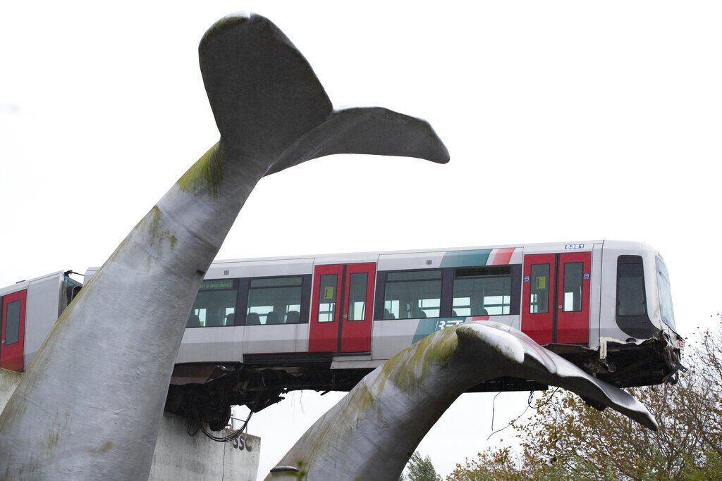 APTOPIX Netherlands Metro Whale